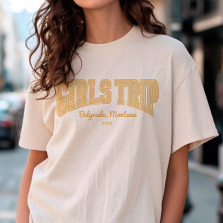 GIRLS TRIPサンセットディジーフローラマッチンググループ Tシャツ