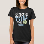 Girls Trip 2023 Aruba Beach Destination Retro Groo Tシャツ (正面)