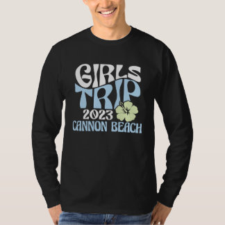 Girls Trip 2023 Cannon Beach Beach Destination Ret Tシャツ