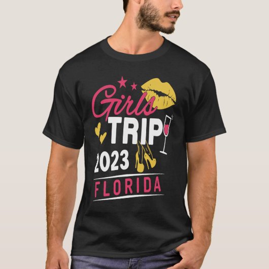 Girls Trip 2023 Florida Weekend Travel Group Match Tシャツ (正面)