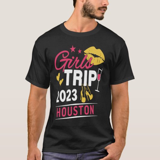 Girls Trip 2023 Houston Weekend Travel Group Match Tシャツ (正面)