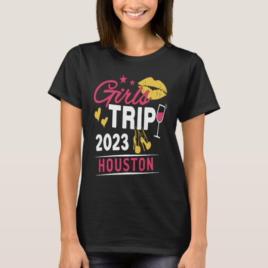 Girls Trip 2023 Houston Weekend Travel Group Match Tシャツ (正面)