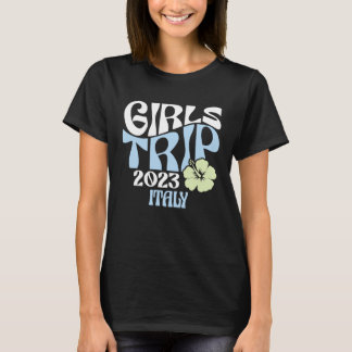 Girls Trip 2023 Italy Beach Destination Retro Groo Tシャツ