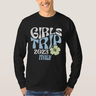 Girls Trip 2023 Italy Beach Destination Retro Groo Tシャツ