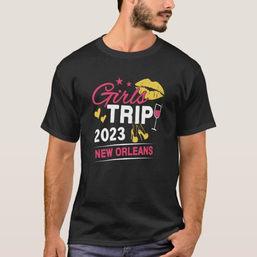Girls Trip 2023 New Orleans Weekend Travel Group M Tシャツ (正面)