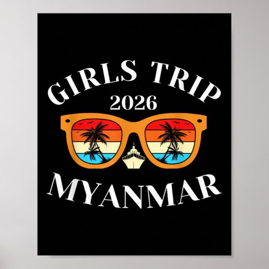 Girls Trip 2026 Myanmar Spring Break 2026 Cruise V ポスター (正面)