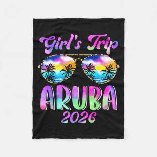 Girls Trip Aruba 2026 Summer Beach Weekend フリースブランケット