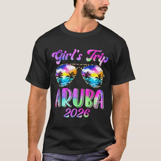 Girls Trip Aruba 2026 Summer Beach Weekend Tシャツ (正面)