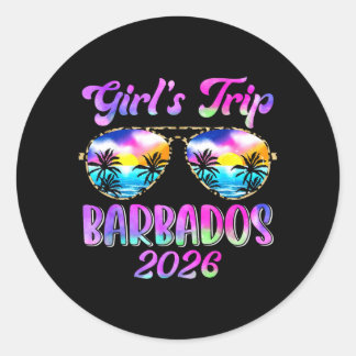 Girls Trip Barbados 2026 Summer Trip Weekend ラウンドシール