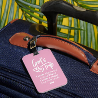 Girls Trip Create Memories Pink ラゲッジタグ