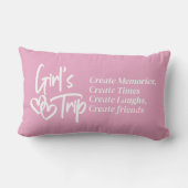 Girls Trip Create Memories Pink ランバークッション (裏面)