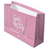 Girls Trip Create Memories Pink  ラージペーパーバッグ (正面アングル)