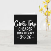 Girls Trip Er Than A Therapy 2026 Weekend Queen Si カード (黄色い花)