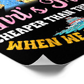 Girls Trip Hilarious Friends Fun Boat Ocean Travel ポスター (角)