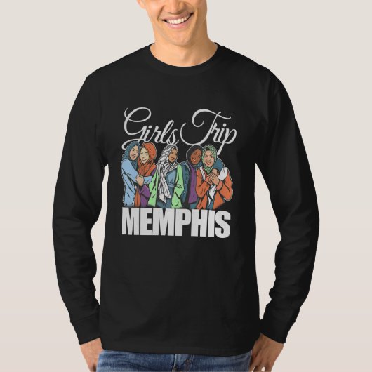 Girls Trip Memphis Melanin Bestie & Best Friends Tシャツ (正面)