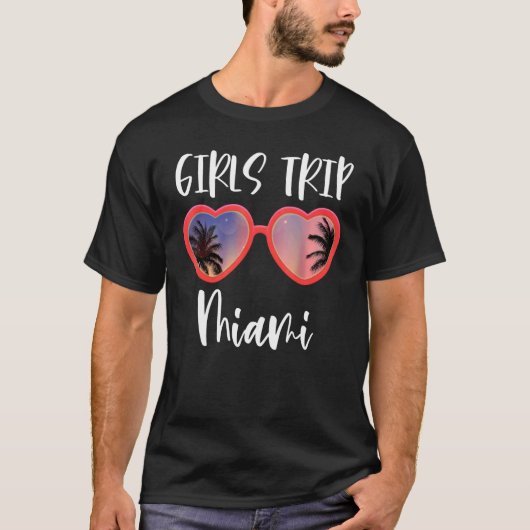 Girls Trip Miami Bachelorette Party Matching Vacat Tシャツ (正面)
