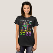 Girls Trip New Orleans 2026 Mardi Gras Day Squad T Tシャツ (正面フル)