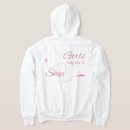 "Girls Trip On A Ship" クルーズスタイルの楽しい海旅 パーカ
