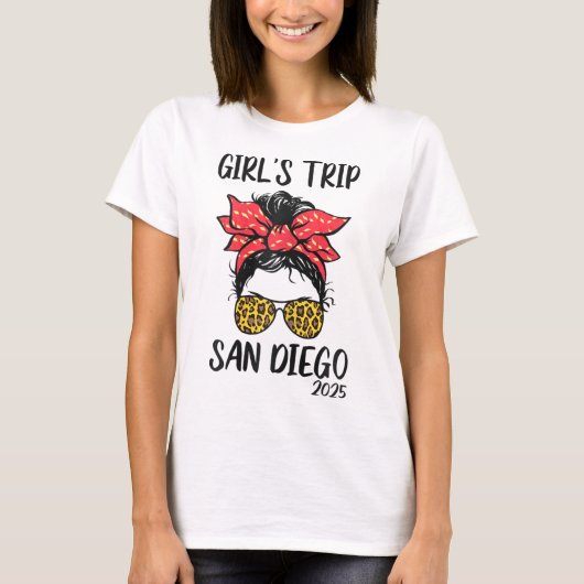 Girls Trip San Diego 2025 Vacation Girls Weekend M Tシャツ (正面)