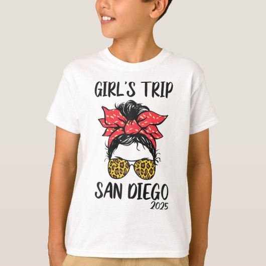 Girls Trip San Diego 2025 Vacation Girls Weekend M Tシャツ (正面)