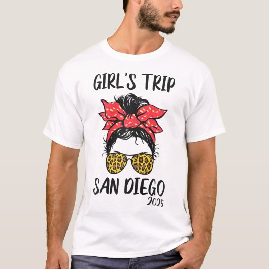 Girls Trip San Diego 2025 Vacation Girls Weekend M Tシャツ (正面)