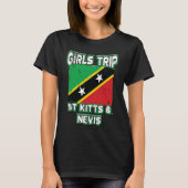 Girls Trip St Kitts & Nevis Flag Squad Goals Souve Tシャツ (正面)