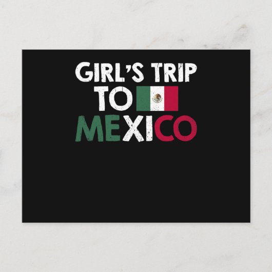 Girls Trip To Mexico シーズンポストカード (正面)