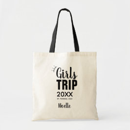 Girls Trip with Crown, Year, & Name トートバッグ