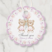 Girls Twin First Communionお礼 フェイバータグ (正面)