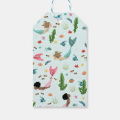 Girls Two the Sea Mermaid Birthday Favor ギフトタグ (裏面)