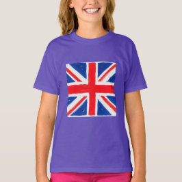 Girl's union jack t shirt tシャツ