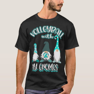 Girls Volleyball Gnomes Great nage Player Practice Tシャツ