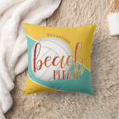 girls' volleyball trendy “beach please” クッション (ブランケット)