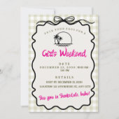 Girls Weekend Invitation - Scottsdale Bachelorette 招待状 (正面)