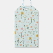 Girls Whimsical Two Wild Boho Wildflower Birthday ギフトタグ (裏面)