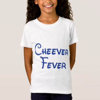 Girl's White T-shirt with blue lettering Tシャツ