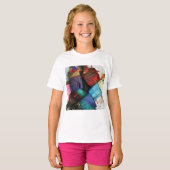 Girls'Basic Tシャツブラシ Tシャツ (正面フル)
