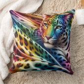 Girly Accents | Rainbow Leopard Print クッション (ブランケット)