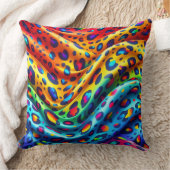 Girly Accents | Rainbow Leopard Print クッション (ブランケット)