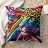 Girly Accents | Rainbow Leopard Print クッション (ブランケット)