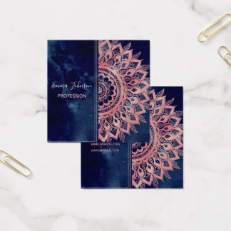 Girly Blue Pink Mandala Floral