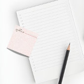 Girly Blush Pink Floral Notes—Cute Stationery Gift ポストイット