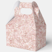 Girly Blush Pink Glitter フェイバーボックス (正面)