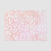 Girly Blush Pink Leopard Animal Birthday 薄葉紙 (正面)