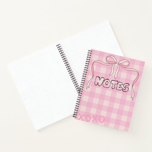 Girly Bow Notebook ノートブック (内部)