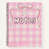 Girly Bow Notebook ノートブック (正面)