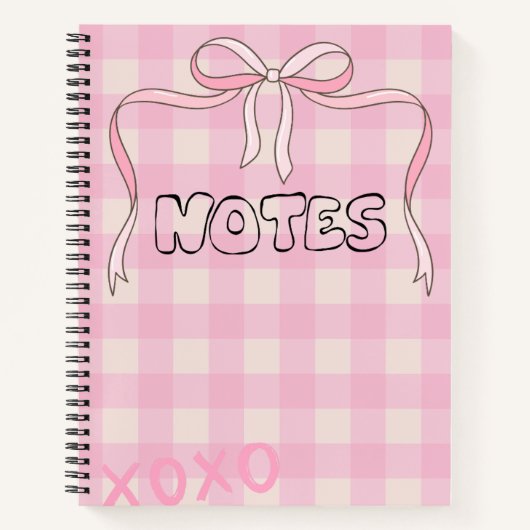 Girly Bow Notebook ノートブック (正面)