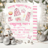 Girly Christmas Pajama Party 招待状