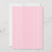 Girly Cute Pastel Pink Two Sweet 2nd Birthday  招待状 (裏面)