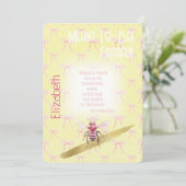 Girly Faith Pink Coquette Yellow Bee 招待状 (スタンド正面)